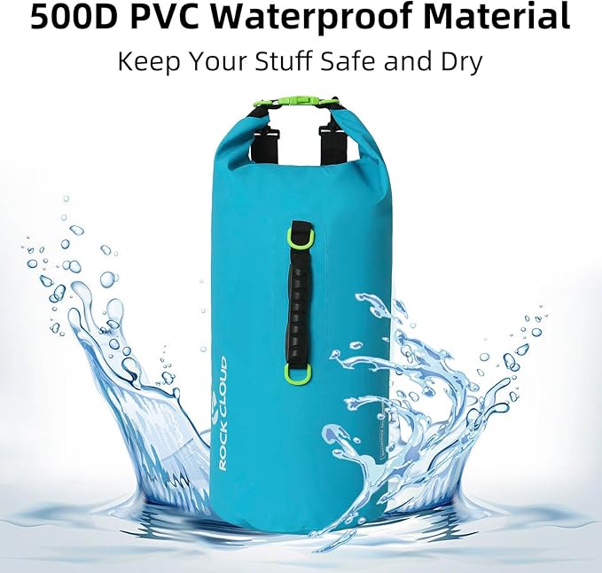 ROCK CLOUD Dry Bag Waterproof 20L Dry Sack for Kayaking Rafting Boating Beach Surfing Swimming Canoe Camping Hiking Fishing Ski