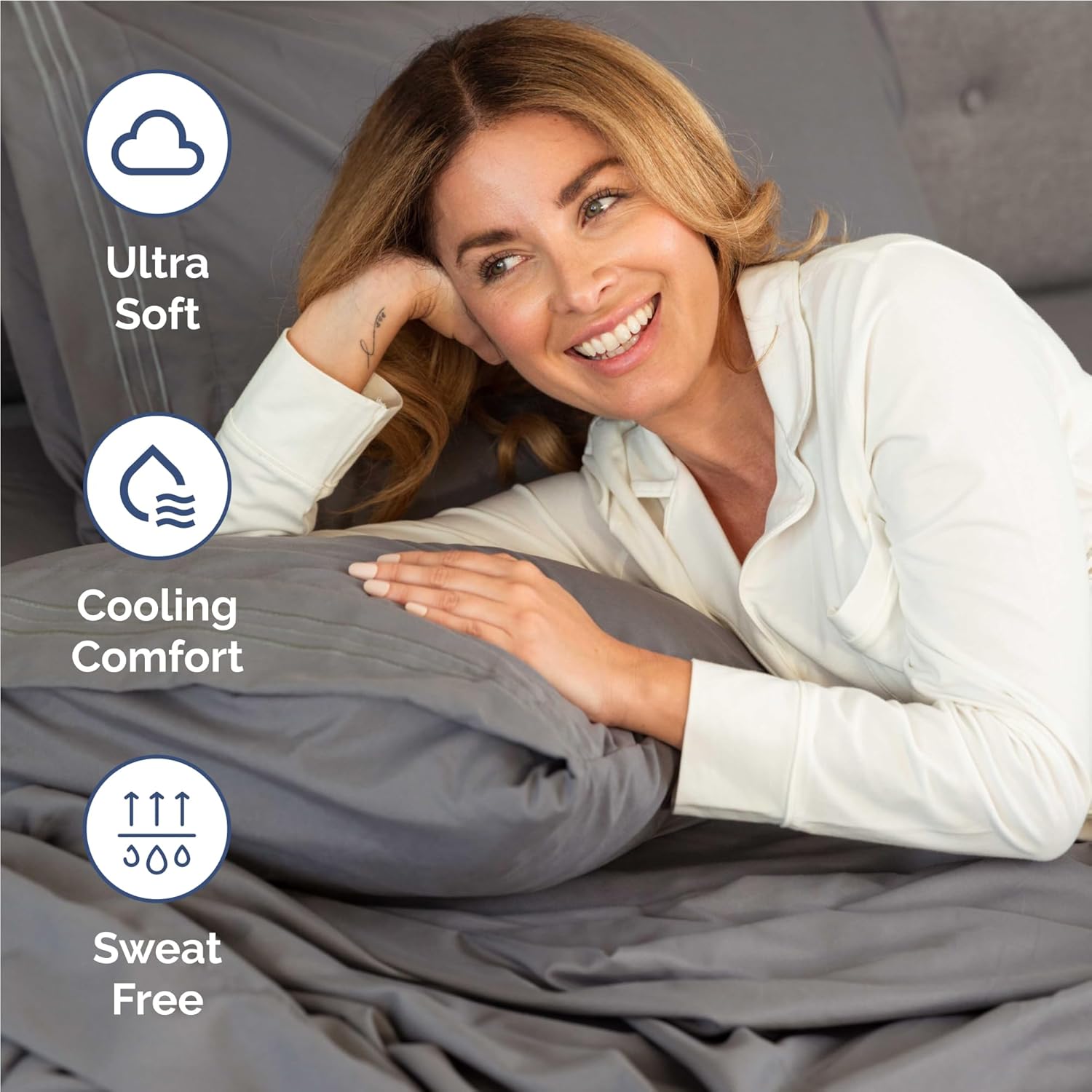 Twin XL Size 3 Piece Sheet Set - Comfy Breathable & Cooling Bed Sheets Set - Hotel Luxury Bedding for Women, Men, Kids, Teens, Boys & Girls - Deep Pockets, Soft, Wrinkle Free - Oeko-Tex - Dark Grey