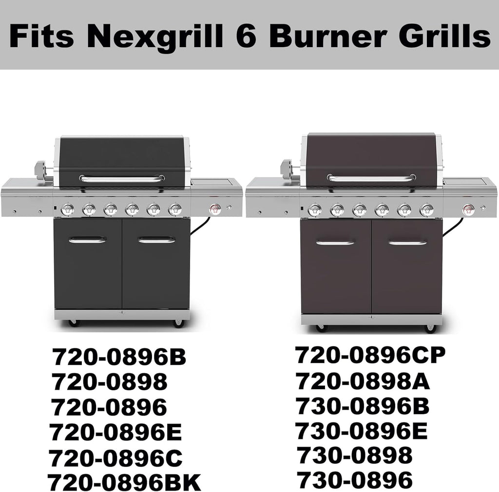 720-0896B 720-0896 Grill Grates Replacement Parts for Nexgrill 6 Burner 730-0898 720-0898 720-0898a 730-0896 730-0896b Grates 17 Inch Cast Iron Cooking Grid Nexgrill Outdoor Gas Grill Parts