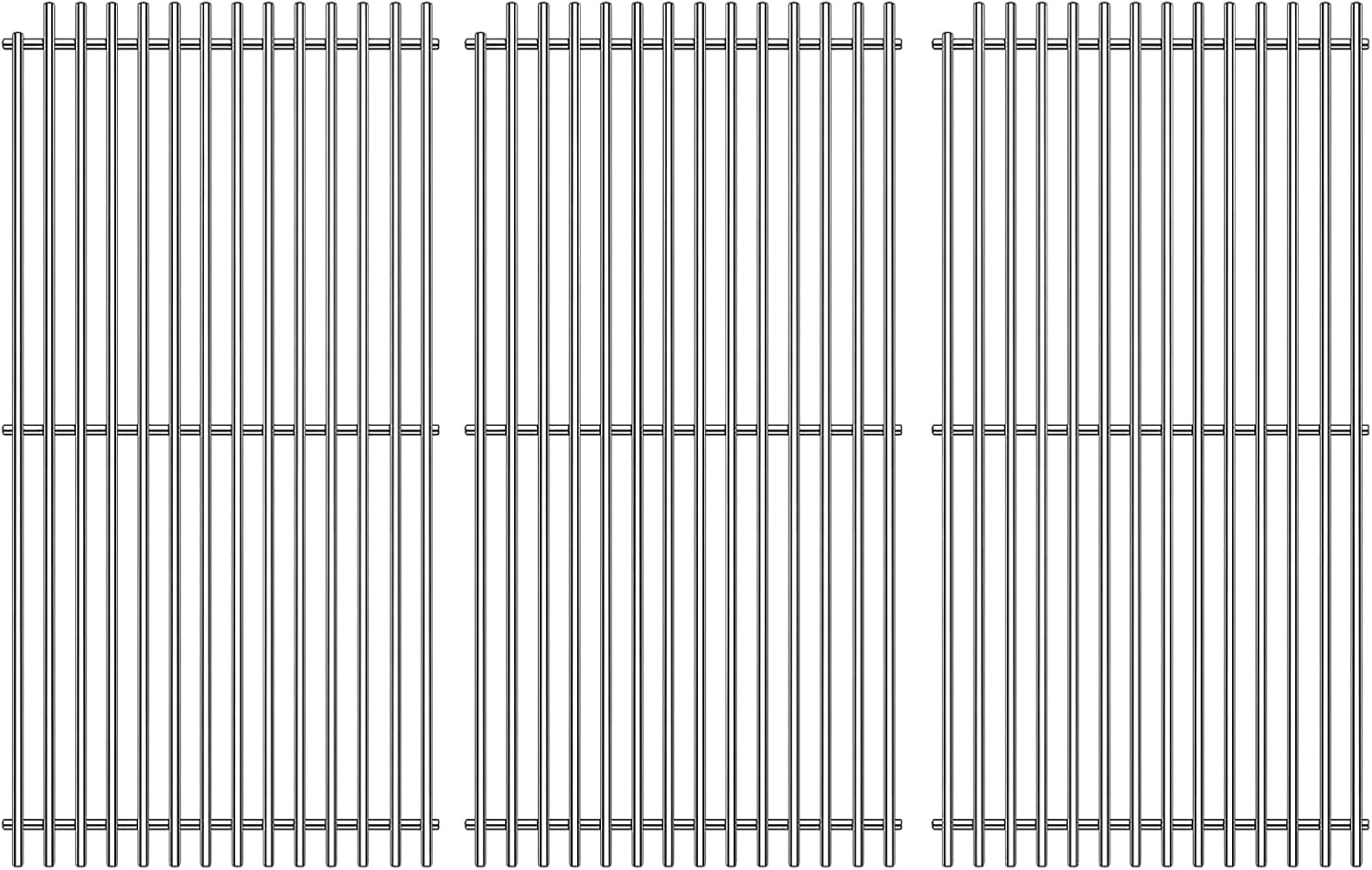 20-1/2" Stainless Steel Cooking Grates Replacement Parts for DCS 24“, 36”, 48“ Series Grill grids 36ABQ 36ABQAR 36ABQR 36BQAR 36BQR 36DBQ 48DBQAR 48DBQR Gas Grill 3pack