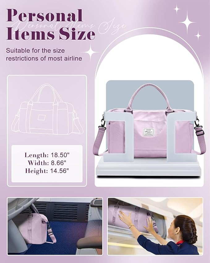 Gym Bag Womens,Travel Duffel Carry on Bag Sport Tote Bag Weekend Overnight Bag