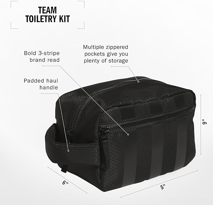 adidas Team Toiletry Kit Travel Shower Bag