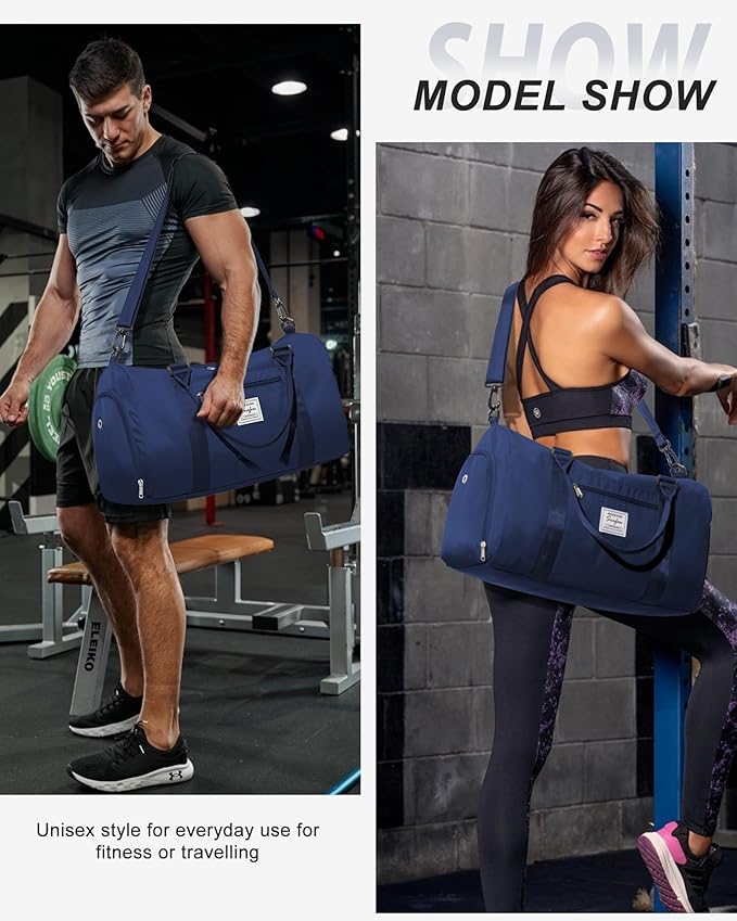 Gym Bag Womens,Travel Duffel Carry on Bag Sport Tote Bag Weekend Overnight Bag