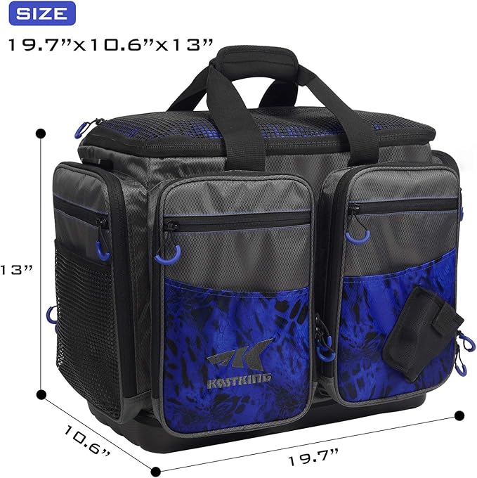 KastKing Fishing Gear & Tackle Bags - Saltwater Resistant Fishing Bags - Fishing Tackle Storage Bags