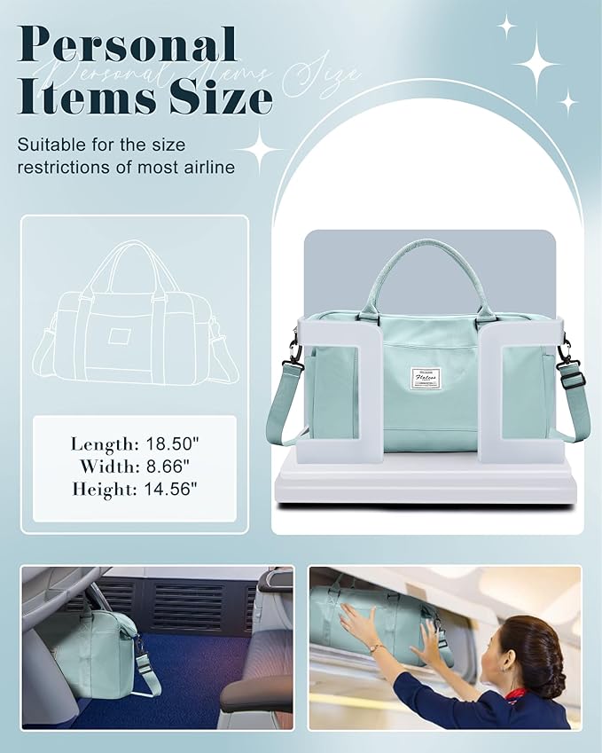 Gym Bag Womens,Travel Duffel Carry on Bag Sport Tote Bag Weekend Overnight Bag