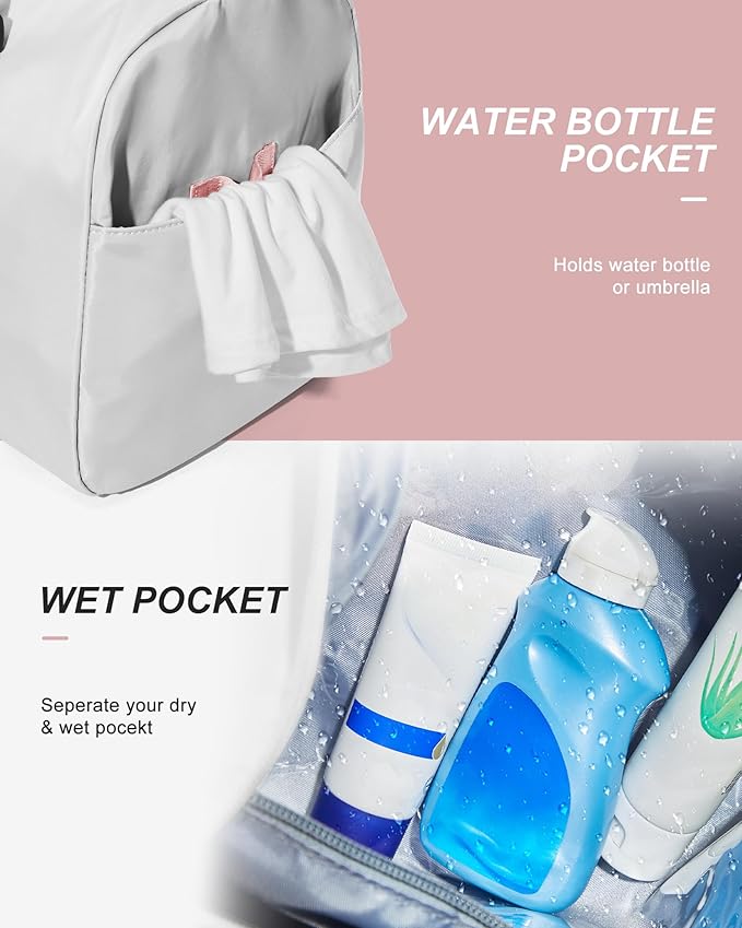 Gym Bag Womens,Travel Duffel Carry on Bag Sport Tote Bag Weekend Overnight Bag