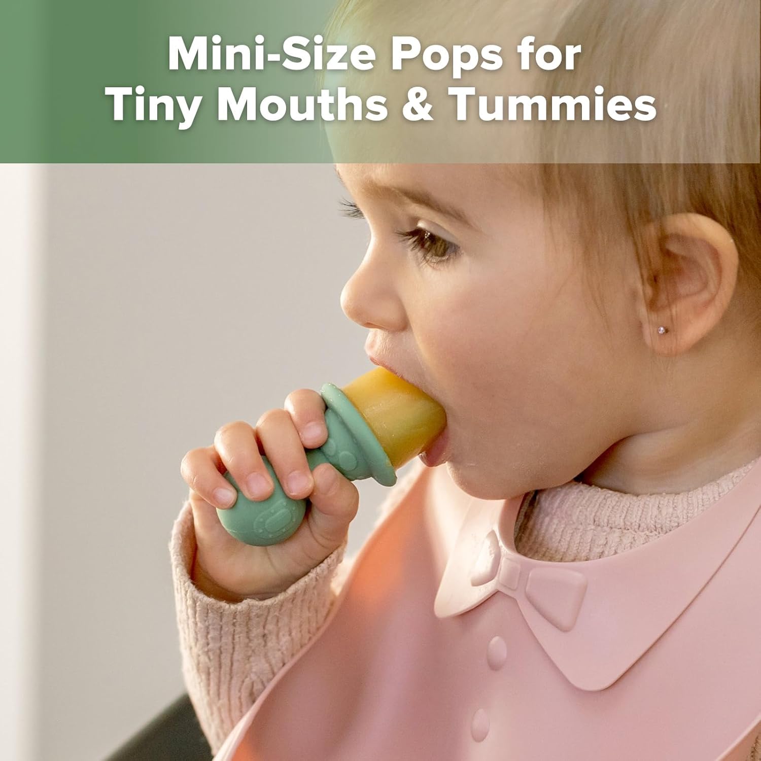 Haakaa Astronaut Ice Pop Mould Set – Mini Silicone Breastmilk Popsicle Molds with Sticks, Anti-Choking Design, Ideal for Baby Teething Relief, Frozen Breastmilk Treat Maker for Infant