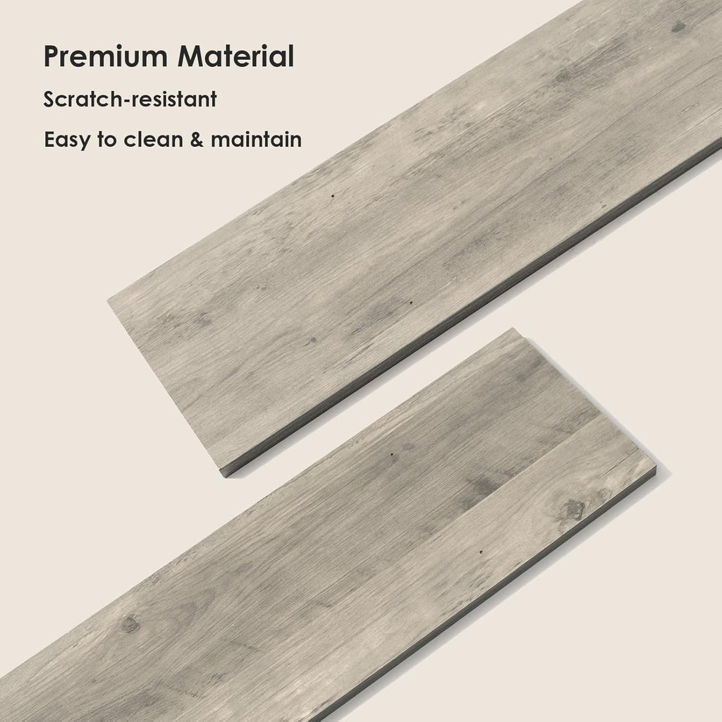 DINZI LVJ Long Wall Shelves, 31.5 Inch Large Floating Shelves Set of 2, Wide Display Shelf Wall Mounted with Brackets, Easy Hanging for Living Room, Toilet, Office, Bedroom, Gray Wash