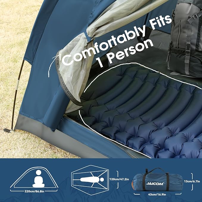 1/2/4 Person Camping Tent - Lightweight Backpacking Tent, Waterproof Windproof Easy Setup Hiking Tent, Suitable for Outdoor, Family, Camping, Hunting, Mountaineering Travel