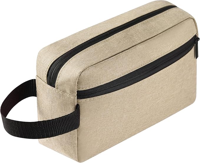 Travel Toiletry bag Toiletry bag for women men Hanging toiletry bag Cosmetic bag Travel accessories for Women Men (Khaki)
