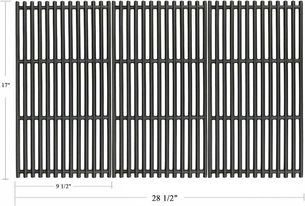 Uniflasy 17 x 9 1/2 inch Grill Grates for Charbroil Tru Infrared 4 Burner 463255020 463242716 463242715 463276016 466242715 Replacement Parts for Charbroil Grill Grates for Nexgrill 720-0882A