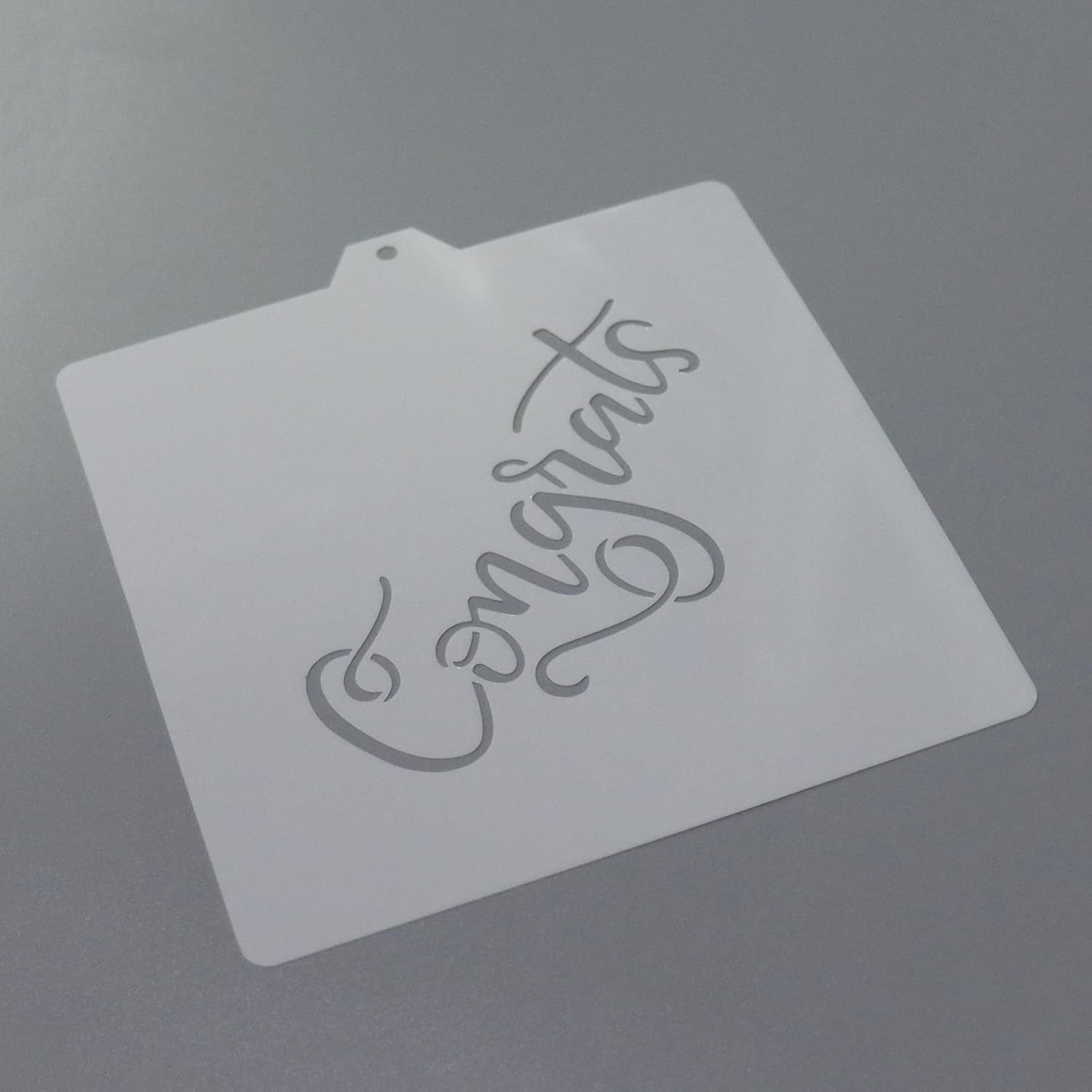 Congrats Hand Lettered Stencil and Cookie Cutter, Cookie Stencil, Cutter Stenci(Congrats)