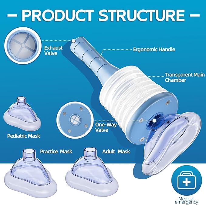 Senvok FSA HSA Choking Rescue Device, Choking Device for Kids and Adults, Portable Airway Suction Device, Choking First Aid Device for Home & Travel