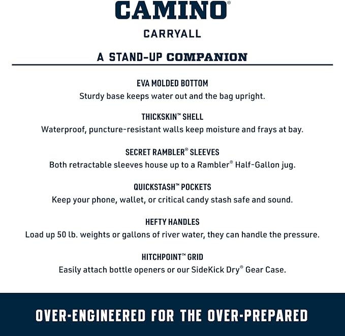 YETI Camino 20 Carryall with Internal Dividers, All-Purpose Utility Bag