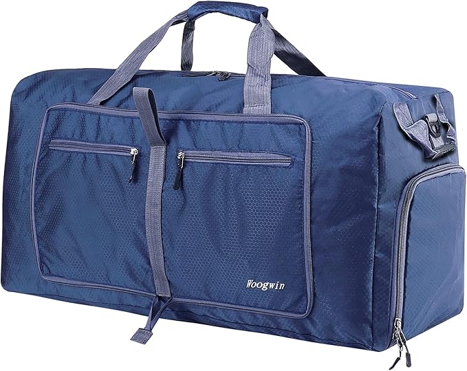 Woogwin Travel Duffel Bag Large Foldable Waterproof Overnight Bag for Beach Swim Bags Pool Sports Gym