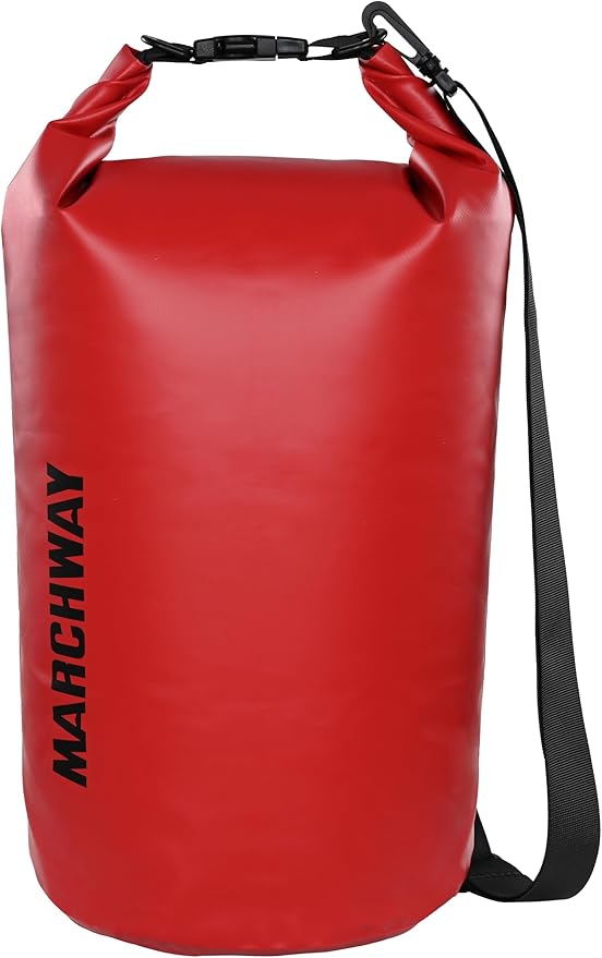 MARCHWAY Floating Waterproof Dry Bag Backpack 5L/10L/20L/30L/40L, Roll Top Sack Keeps Gear Dry for Kayaking, Rafting, Boating, Swimming, Camping, Hiking, Beach, Fishing