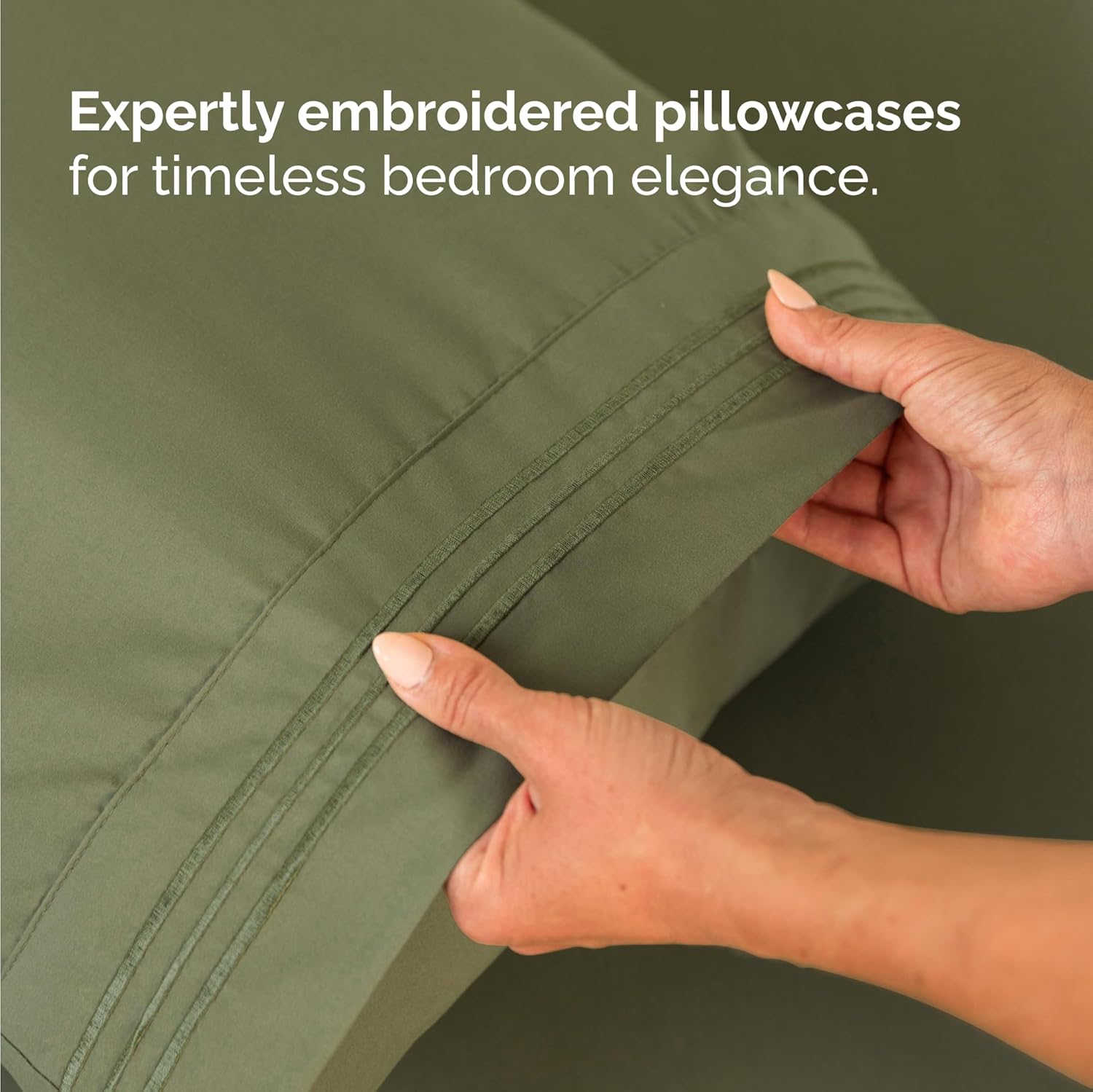 Twin Size 3 Piece Sheet Set - Comfy Breathable & Cooling Bed Sheets Set - Hotel Luxury Bedding for Women, Men, Kids, Teens, Boys & Girls - Deep Pockets, Soft and Wrinkle Free - Oeko-Tex - Sage Green