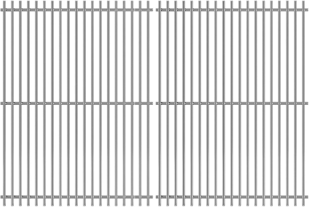 18.75" Cooking Grates for Weber Genesis II 300 and Genesis II LX 300 Series Gas Grills, Genesis II E&S 310 315 320 325 340, Stainless Steel Cooking Grid Replacement Parts for Weber 66095 84136