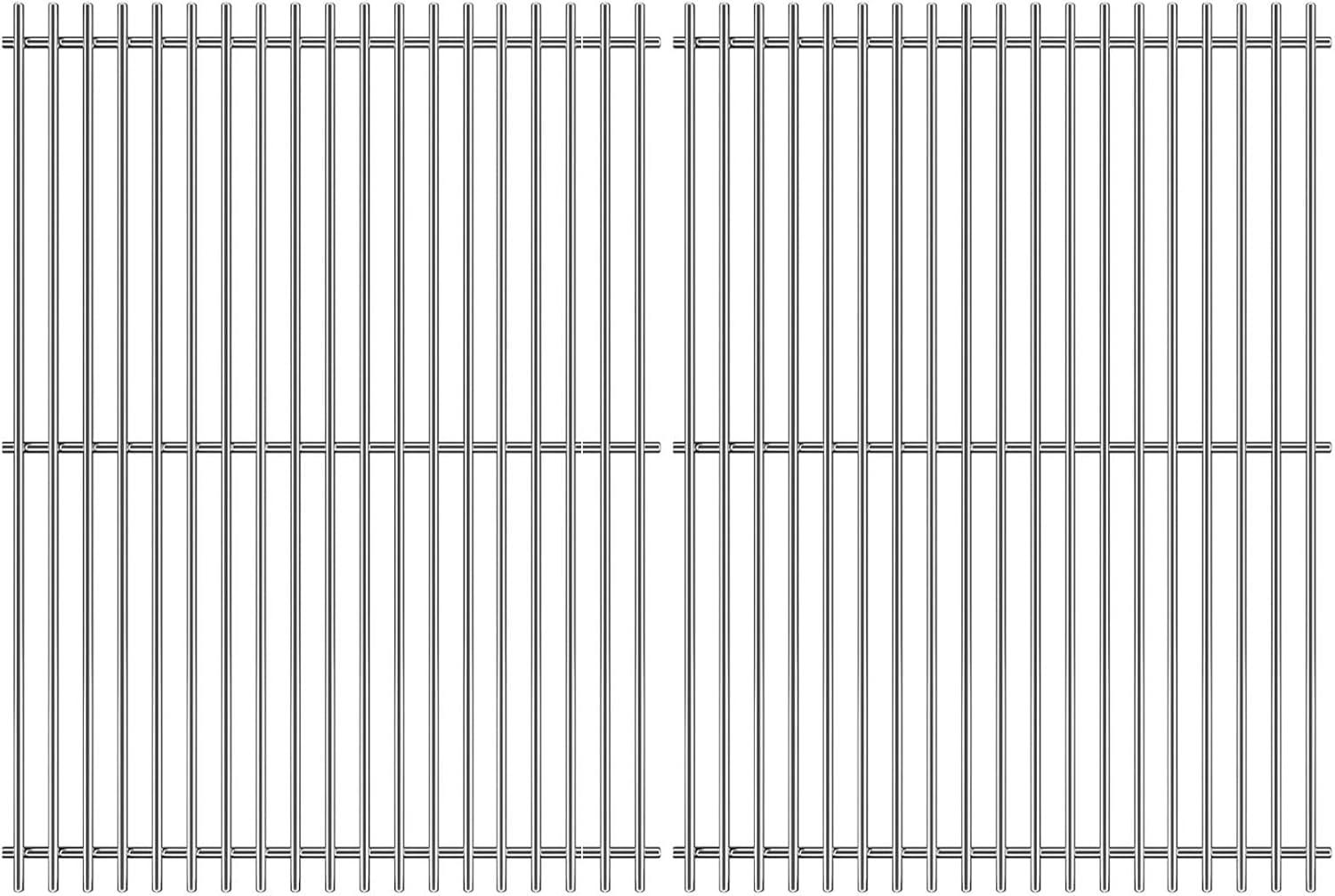 18.75" Cooking Grates for Weber Genesis II 300 and Genesis II LX 300 Series Gas Grills, Genesis II E&S 310 315 320 325 340, Stainless Steel Cooking Grid Replacement Parts for Weber 66095 84136