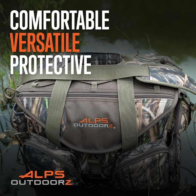 ALPS OutdoorZ Deluxe Floating Blind Bag - Waterproof Hunting Duffel Bag, with Removable Dividers, Thermos Sleeve & Padded Shoulder Strap