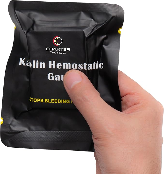 First Aid Advanced Quick Clotting Combat Gauze - Flexible Hemostatic Gauze - to Stop The Bleed kit Faster with Quick Clotting - Survival Kit Supplies - 3" x 12.5' - Pack of 2