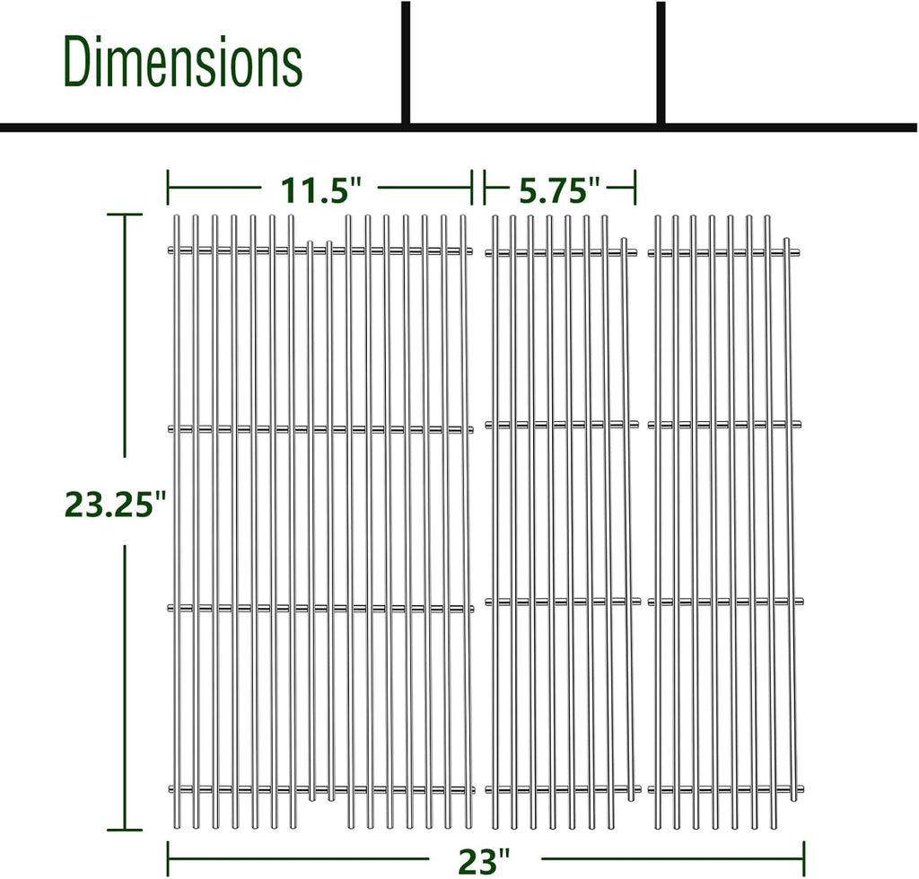 BBQ Grill Grates Parts for 54911 54921 Viking Grill VGBQ 30 in T Series,VGBQ 41 in T Series,VGBQ 53, VGBQ300T,VGBQ0302T,VGBQ3002RT,VGBQ4103RT,Stainless Steel Grid Accessories Replacement