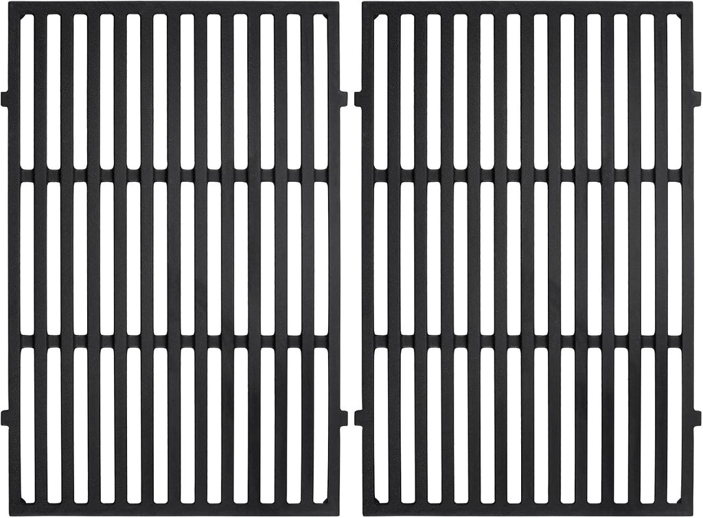 17.5 inch Grill Grate Replacement Parts 7638 for Weber Spirit I II E310 320 330, S310 320 330, Spirit 700, Cast Iron Grill Grates 7639, 7525, 7526, 7527 for Weber Spirit 300, 2 Pieces