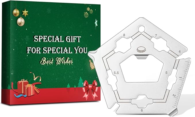 12 in 1 Keychain Multi-tool, Gifts for Men Boyfriend Dad, Father's Day Birthday Gifts, Mini EDC gadgets Tool Gear Bottle Opener for Camping Survival