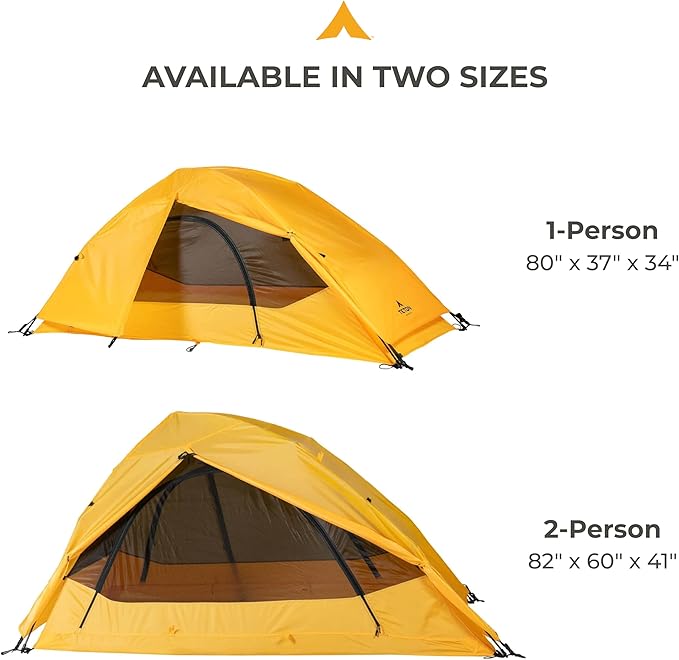 TETON Sports Vista Quick Tent; Dome Camping and Backpacking Tent; Easy Instant Setup; Clip-On Rainfly Included