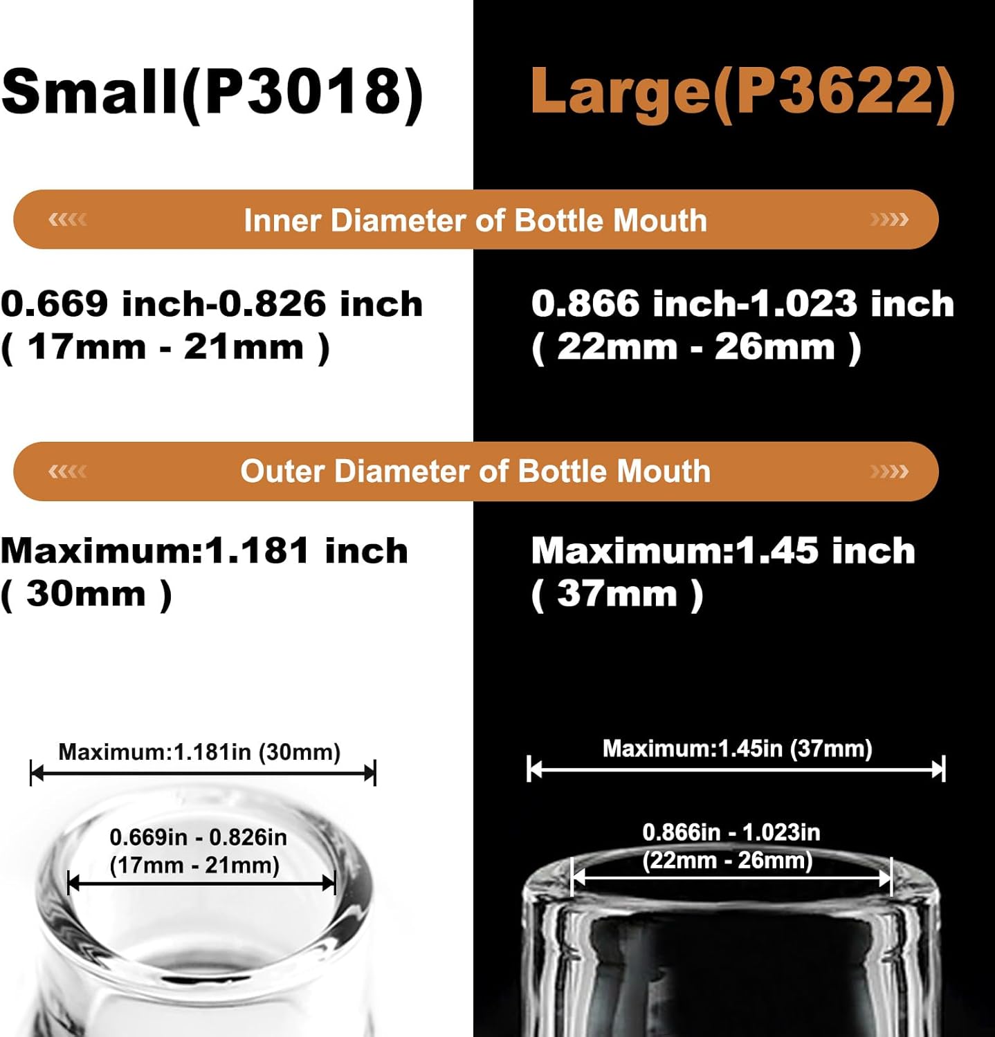 Olive Oil Spouts, Stainless Steel Pour Spout, Olive Oil Pour Spout for Dispenser, Pour Bottle Spouts, Suitable for Beverage,Vinegar and Sauce for Home Kitchen -6PCS