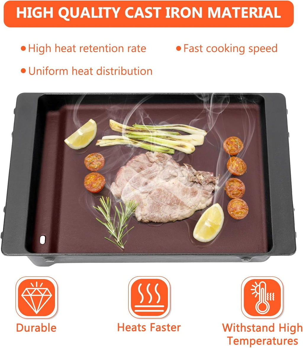 Grill Parts for Weber Spirit 300/400 & GS4 Spirit II 300 Series, Spirit E310, Spirit II E310, E/S315 E330 E425, Genesis Silver Gold B/C Grill -7658 grill griddle for Weber Spirit e310 Parts, Cast Iron