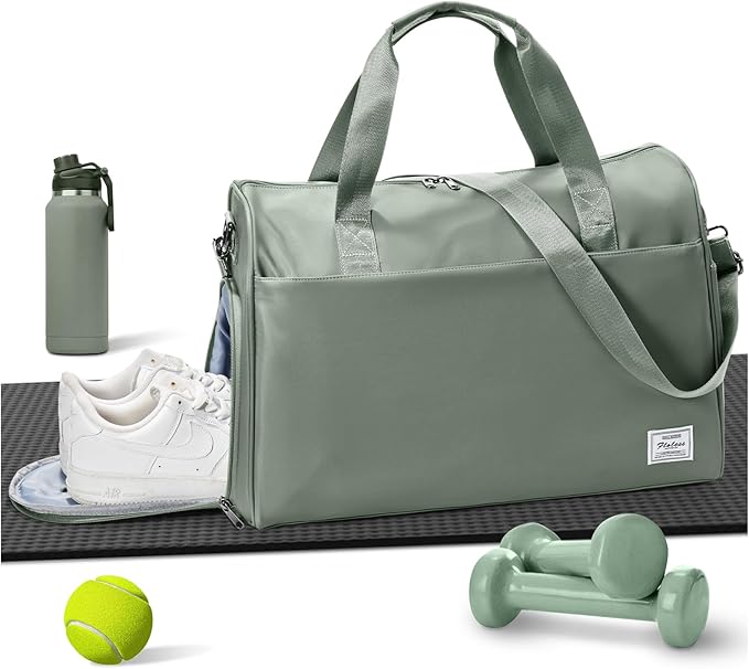 Gym Bag Womens,Travel Duffel Carry on Bag Sport Tote Bag Weekend Overnight Bag