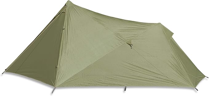 Mountainsmith Lightweight Shelter, 2-Person 3 Season Rain Fly Tent Tarp, 12x7FT Shelter Canopy for Outdoor Backpacking, Hiking, Pinon Green