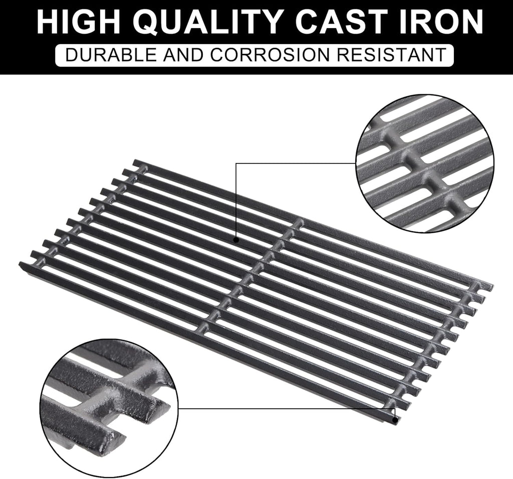 17" Cast Iron Grill Grates for Charbroil Commercial Infrared G466-0025-W1, Grate Replacement Parts for Charbroil 463242515 466242515 466242615 463242516 463243016 466242516 463367016