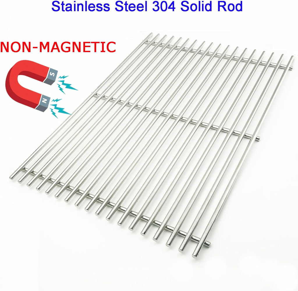 19.5" Cooking Grates for Weber Genesis 300 Series, Genesis E310 E320 E330 S310 S320 S330, 304 Stainless Steel Grill Grate Replacement Parts for Weber 7528 & 7524