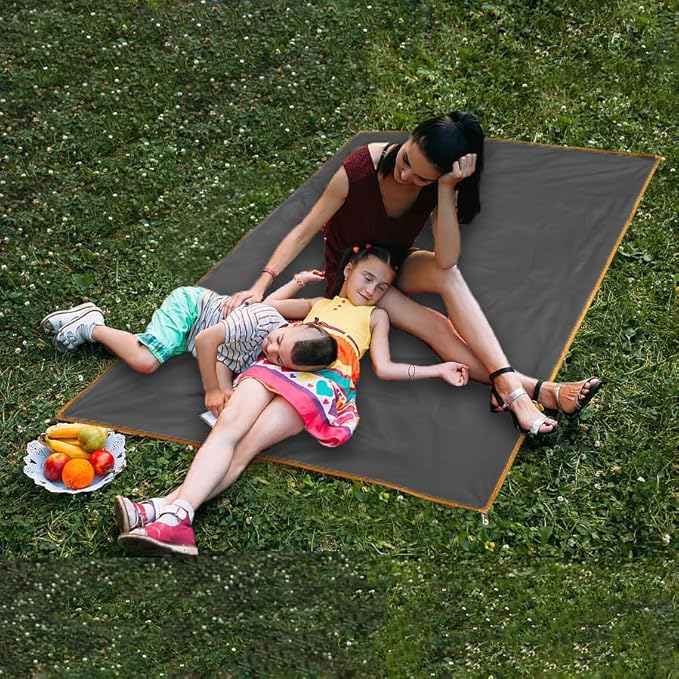 Wind Tour Portable Multifunctional Outdoor Camping Tarp Groundsheet Footprint Lightweight Floor and Ground Tarps for Camping Hiking with Carry Bag (102" x 83")