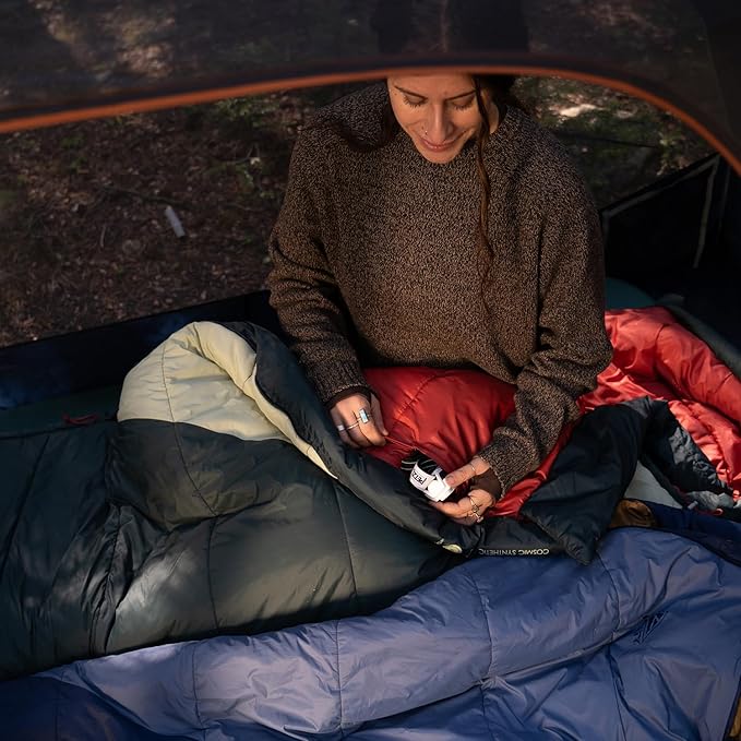 Kelty Cosmic Synthetic Fill 20 Degree Backpacking Sleeping Bag – Compression Straps, Stuff Sack Included