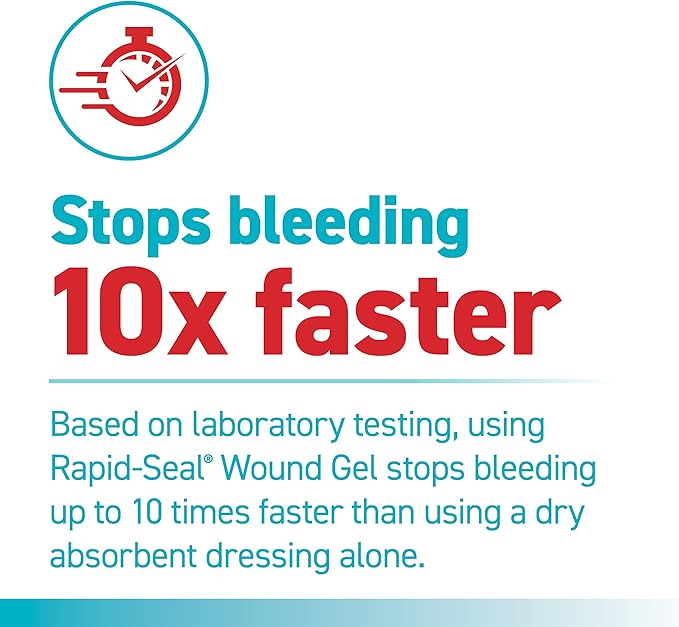 Wound Gel (1 Tube) | Stops Bleeding in Seconds | FSA HSA Eligible | Ideal for Cuts, Scrapes, Razor Nicks for Emergency First Aid Supplies