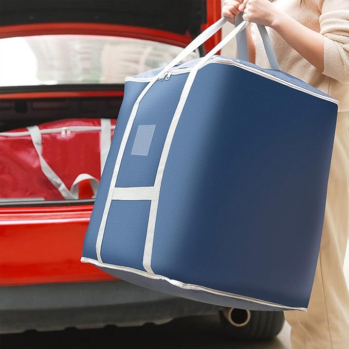 Multipurpose Extra Large Moving Duffel Storage Bags - Heavy Duty Tote for Moving, Storage, Camping and Travel