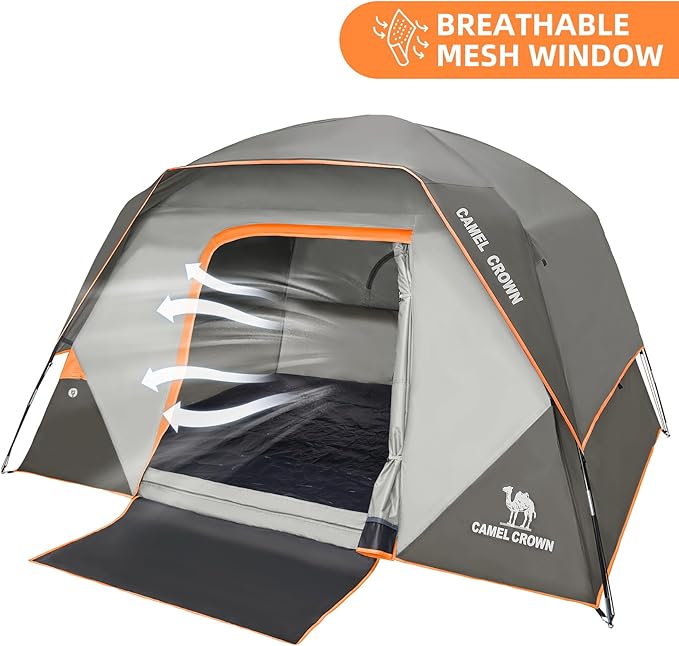 CAMEL CROWN Tents for Camping 4/6 Person Tent Waterproof Easy Setup Backpacking Tents