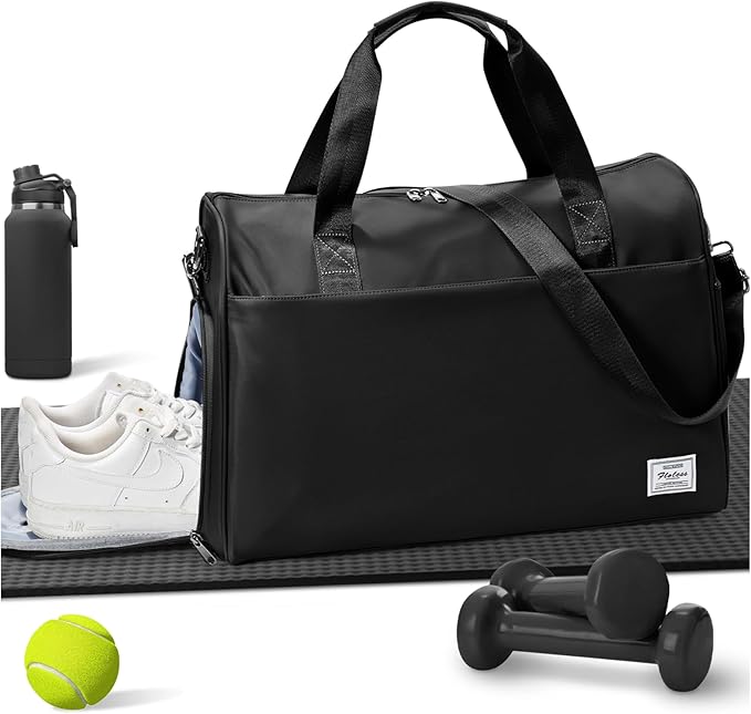 Gym Bag Womens,Travel Duffel Carry on Bag Sport Tote Bag Weekend Overnight Bag