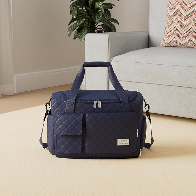 Small Gym Bag for Women, Travel Duffle Bag Carry On Weekender Bag with Shoe Compartment