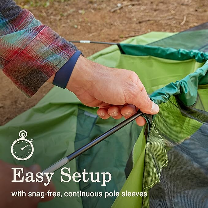 Coleman Sundome 4-Person Tent with Rainfly, Weatherproof Tent Sets Up in 10 Mins