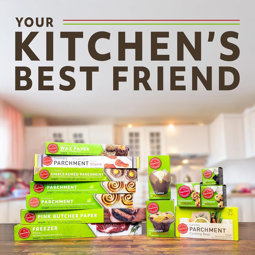 X-Large Parchment Baking Cups - Easy Release, Non-Stick Paper - 30 Count - 4 Pack