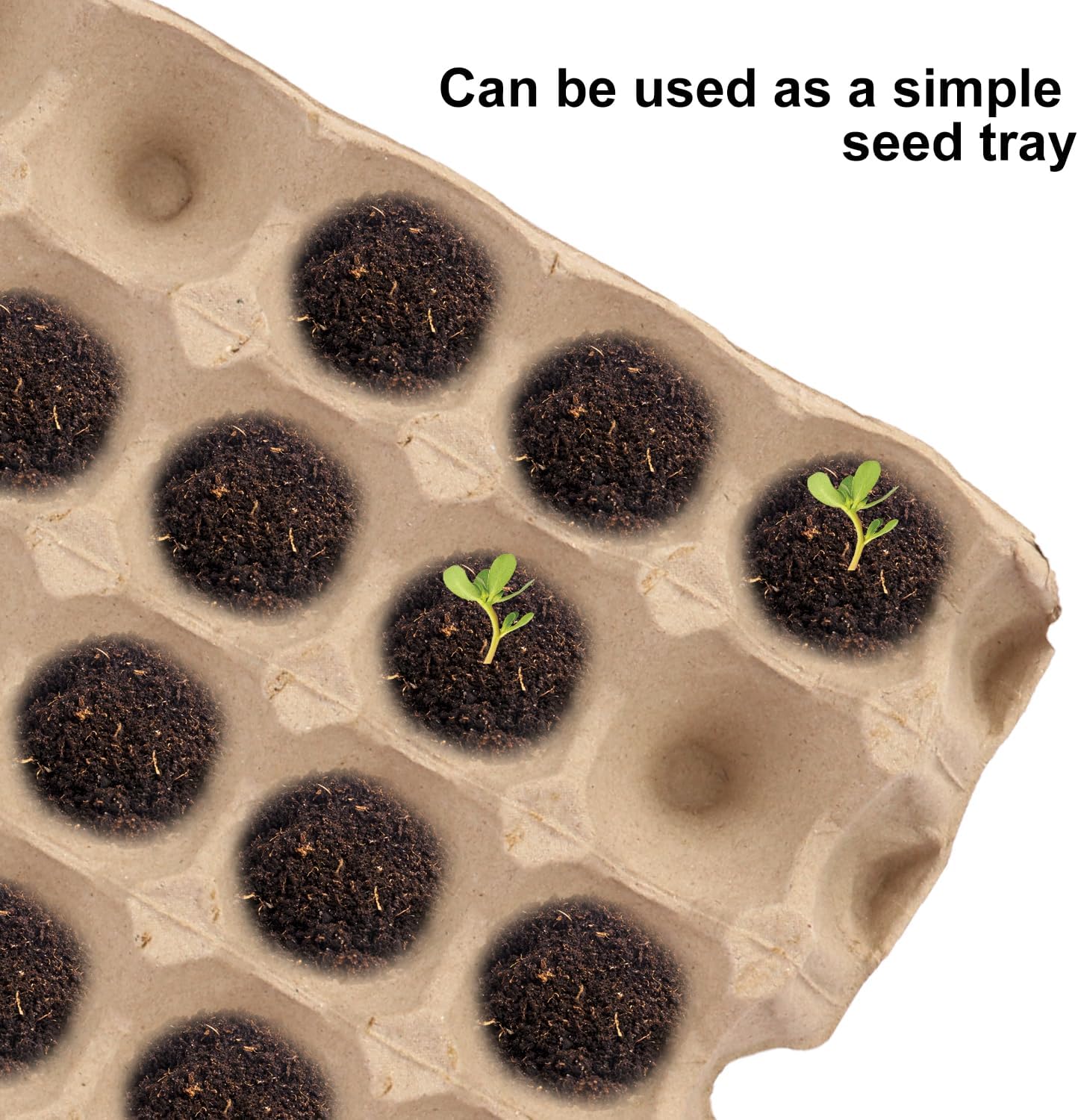 20 Flats 30-Cell Egg Crate?Holds 30 Eggs?, Cardboard Egg Cartons, Sturdy and Stackable Egg Flats, Perfect Egg Crates for Fresh Eggs, Chicken Farm, by IHDYPPEW