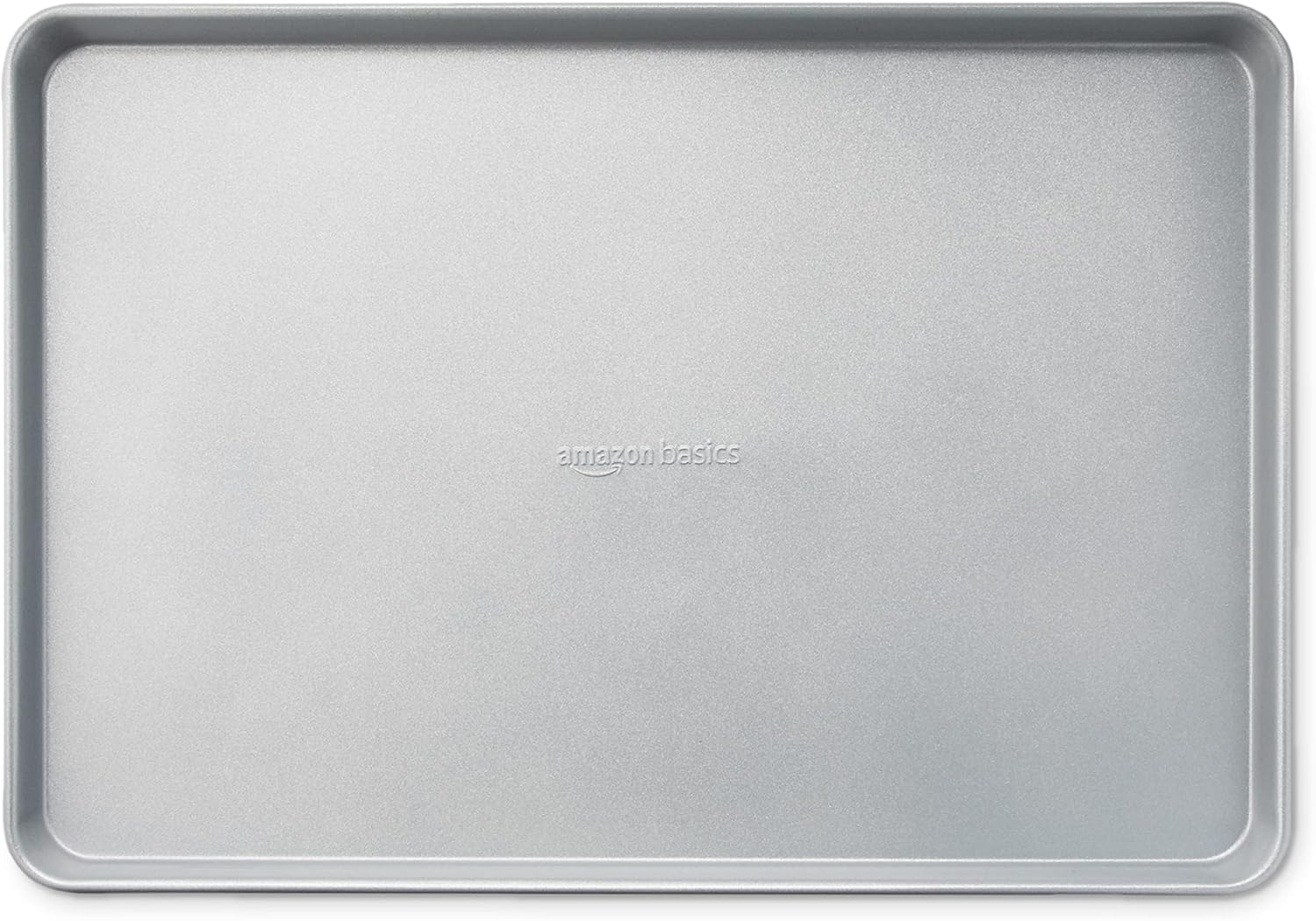 Amazon Basics Ceramic Nonstick Baking Sheets & Cooling Rack Set, Non-Toxic, Half Sheet Size, 2-Pack, Gray