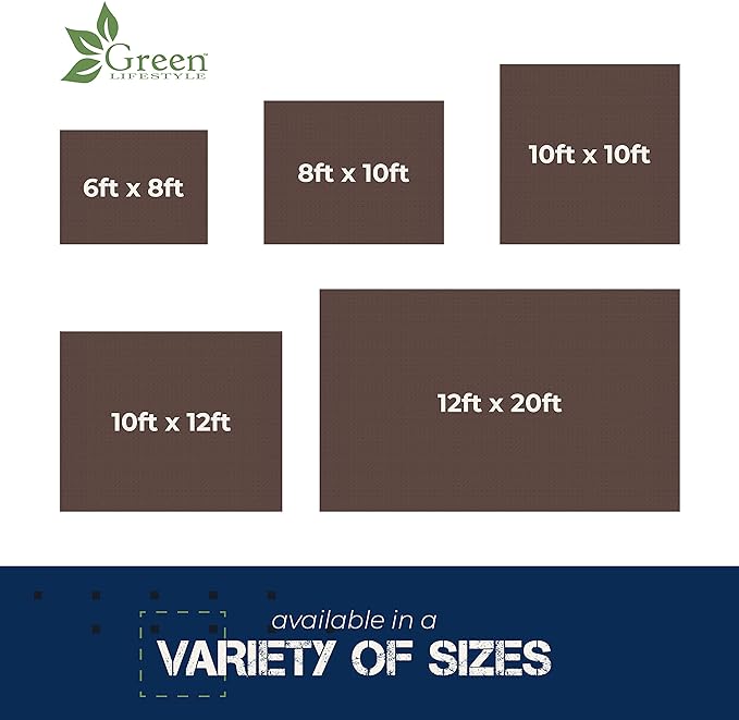 Tent Footprints Tarp Cover Brown/Silver Heavy Duty Thick Material Water Proof Tear Proof UV Resistant Reinforced Edges for Camping Boat Tent RV or Pool Cover Tent Footprints 12x20