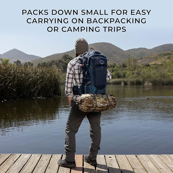 Hyke & Byke Zion Hiking & Backpacking Tent - 3 Season Ultralight, Waterproof Tent for Camping w/Rain Fly and Footprint - 1 Person - Orange