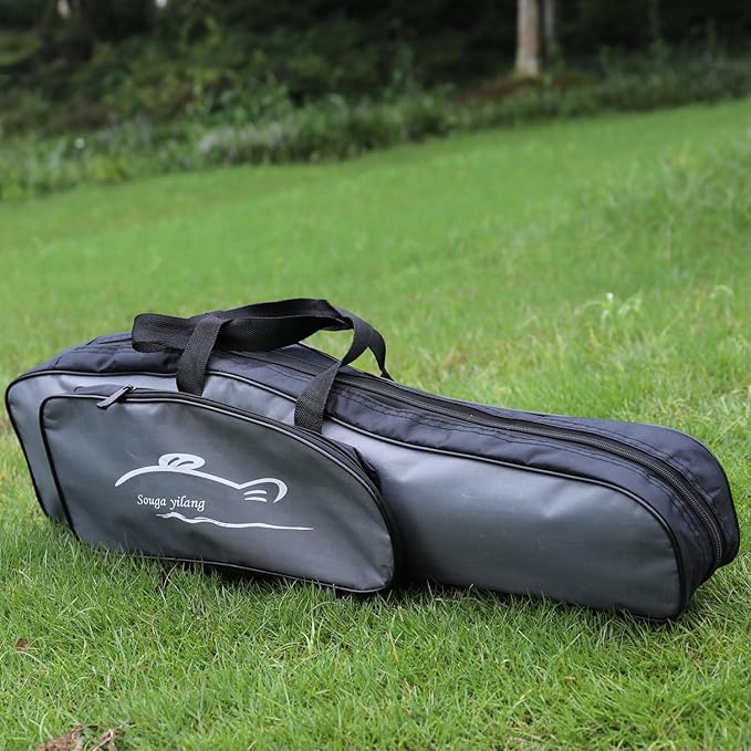 Sougayilang Folding Fishing Rod Case Organizer Pole Storage Bag Rod Reel Tackle Carrier Fishing Rod Bag Fishing Case