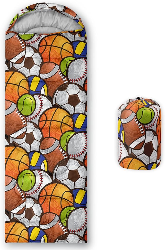 QOOMO Camping Sleeping Bags,3 Season Warm & Cool Weather,Lightweight,Waterproof Sleeping Bags for Adults & Kids,Traveling,and Outdoors,Camping Gear Equipment